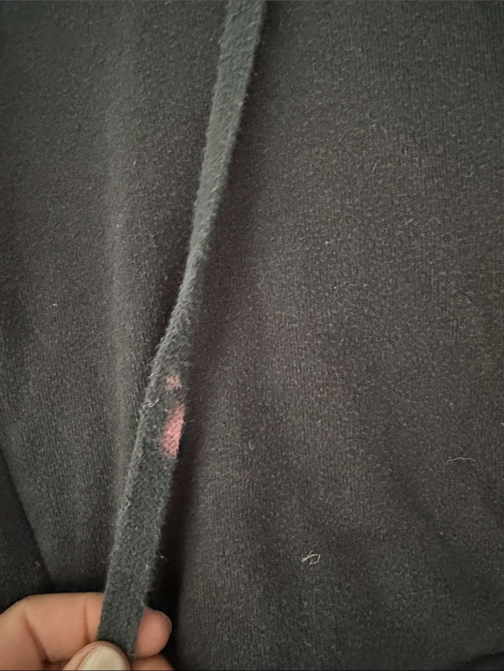 ALO Yoga cropped Black Fleece-Lined Zip Hoodie size Medium - Picture 4 of 6